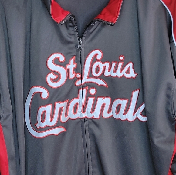 MLB Genuine Merchandise | St. Louis Cardinals Tall Zip Front Jacket Size 2XLT - Picture 2 of 6